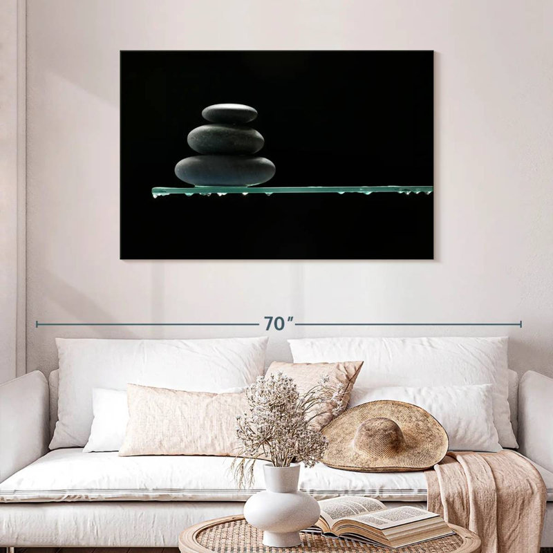 Kerrick Stacked Zen Pebbles, 30" H x 45" W