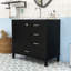 Élégant meuble-lavabo de salle de bain - Rangement spacieux, lavabo lisse et portes à fermeture douce-283815116