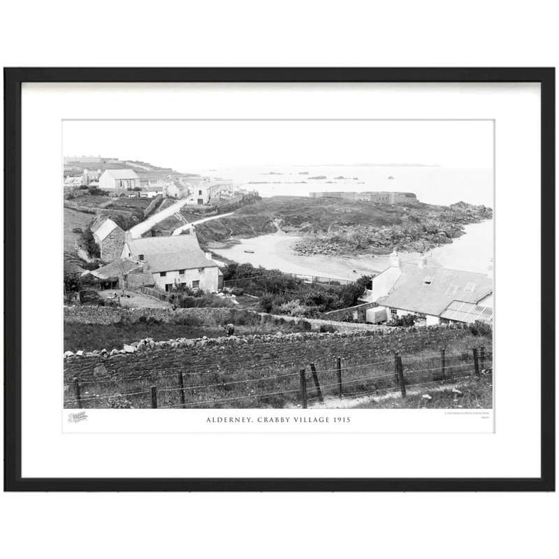 Alderney, Crabby Village 1915 by Francis Frith - Single Picture Frame Print, 40cm H x 50cm W x 2.3cm D