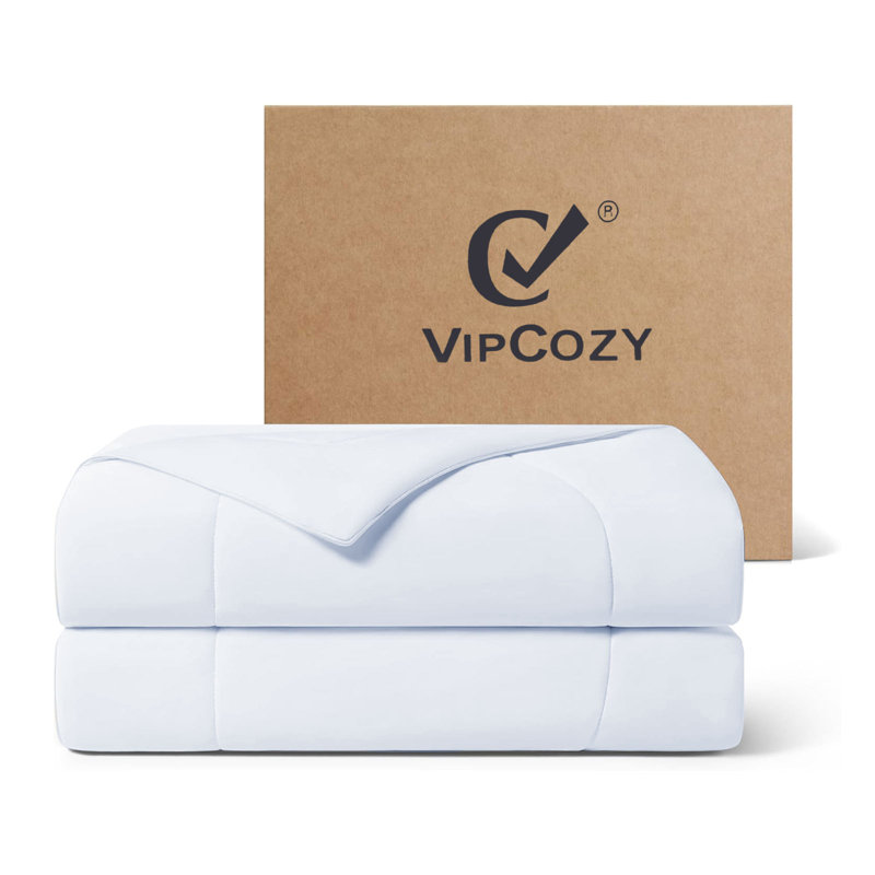 Cooling Comforter Queen Size, 90% Cooling Nylon Lightweight Blanket for Hot Sleepers & Night Sweats, Queen, Arctic White