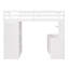 Lit mezzanine simple avec tiroirs, bureau et garde-robe - blanc-298069908-298069910