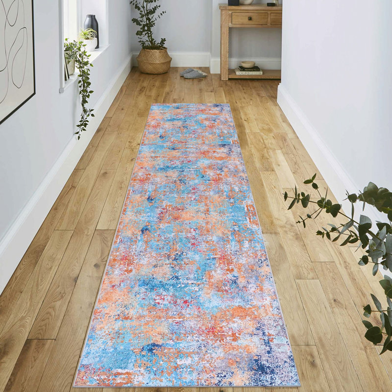 Lint-free, stylish, stain-resistant area rug, Runner 2'6" x 10'