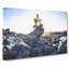 Rock Cairns With Sunlight - Wrapped Canvas-56640509