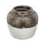 Vase rond en céramique brun Sienna