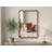 20"x30" Wavy Rectangle Solid Wood Frame Decorative Mirror-1160501668