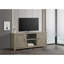 Meuble télé de style ferme en bois, 150 cm (59 po), revêtement en papier, 2 étagères, 2 placards, pour téléviseurs de 55 à 65 pouces, taupe-1233054689-1233054692