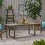 Table de salle à manger d'extérieur extensible en bois d'acacia (table incluse seulement)