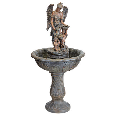 Handcrafted Outdoor Weather Resistant Sculptural Fountain