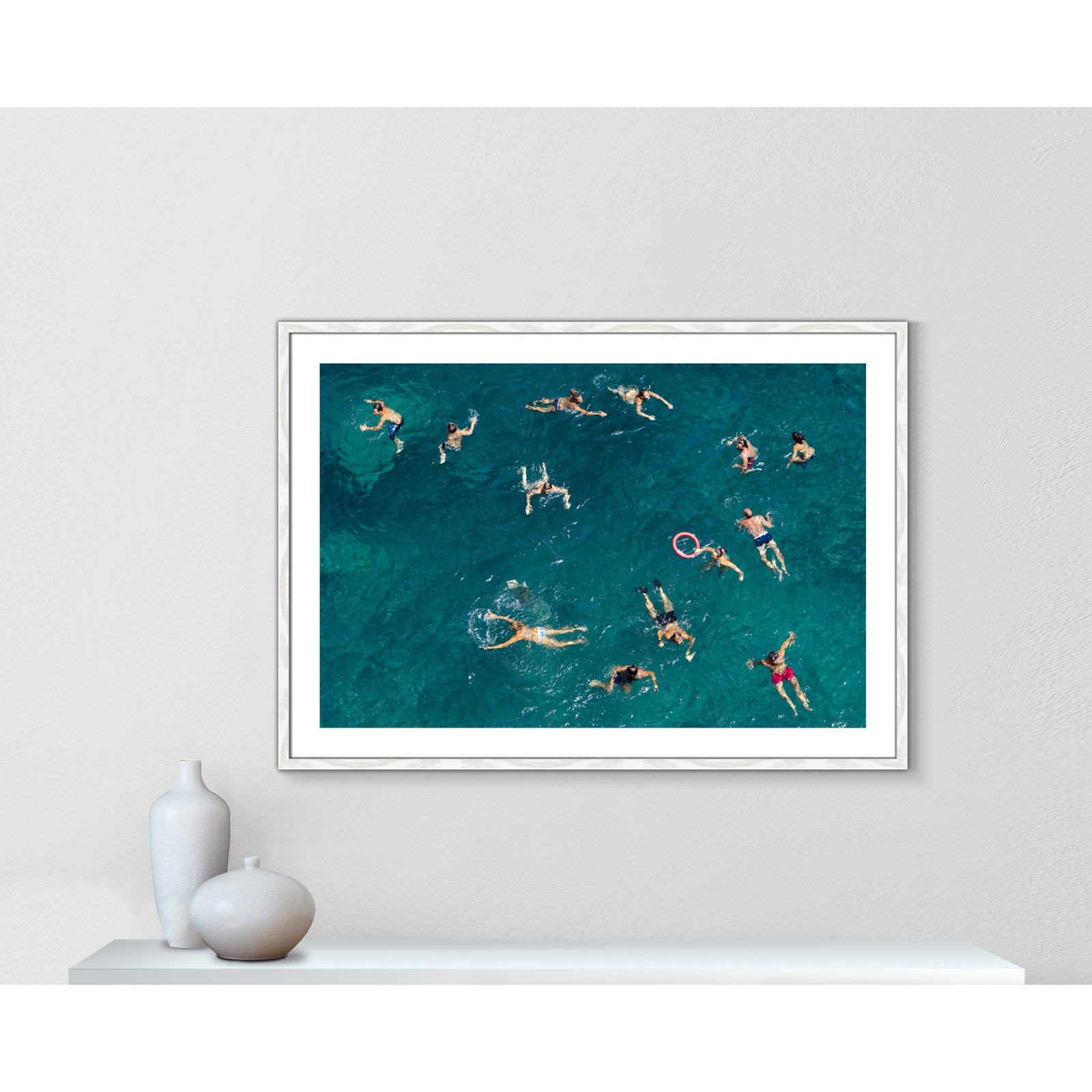 Tonti - Photograph Print, White Wood Framed Paper, 29.5" H x 41.5" W x 0.75" D