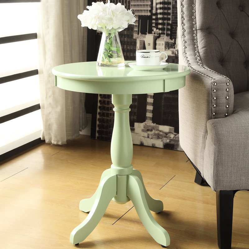 Table d'appoint avec piédestal - idéale pour les espaces de vie compacts La construction confortable et stable ajoute du caractère à l'espace