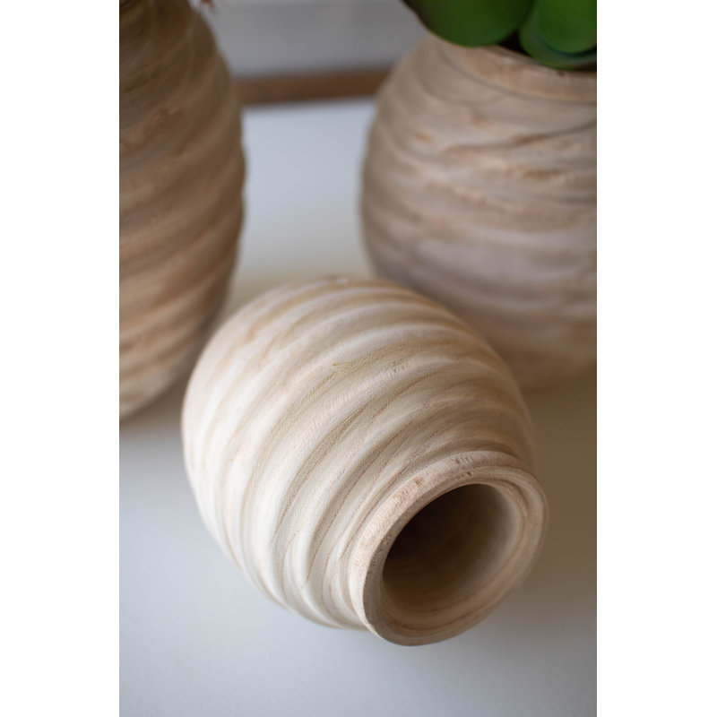 Adaire 10.5'' Wood Table Vase