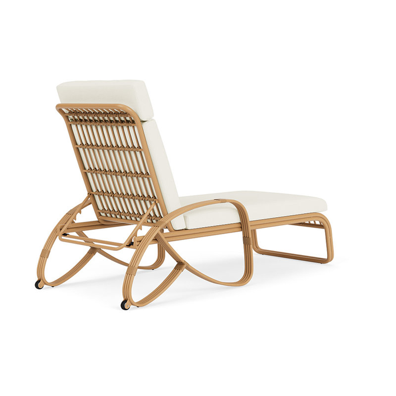 Riviera Outdoor Chaise Lounge, Sailcloth Salt