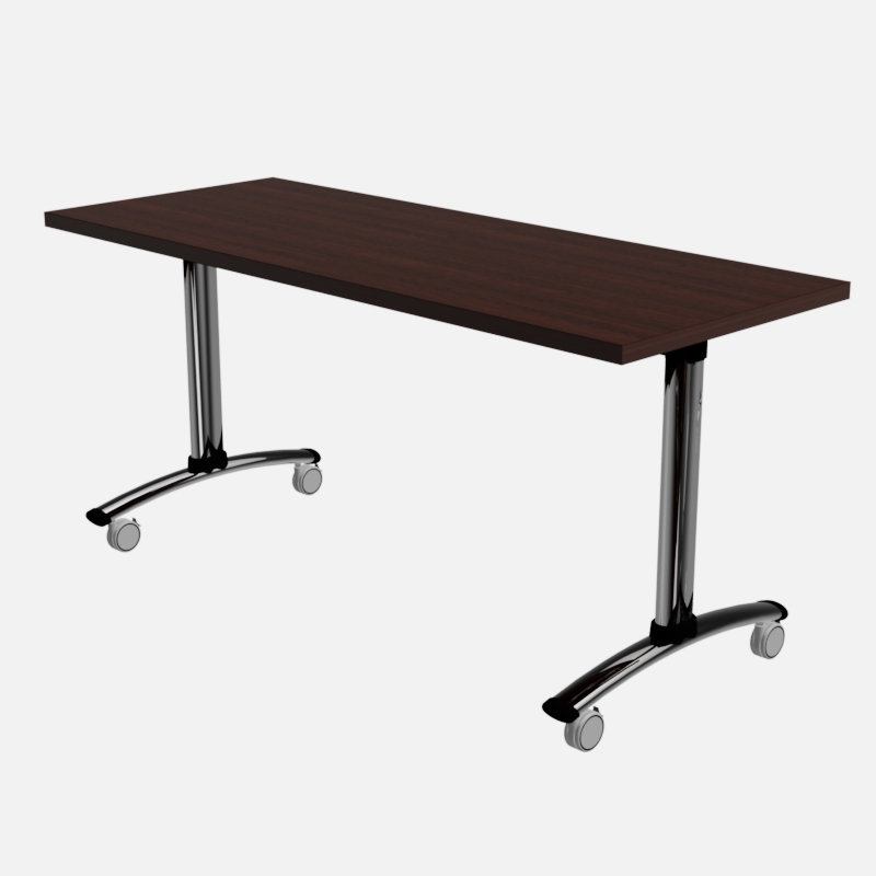 Table de formation Bercut Ultra Flip, H 29 po x l 48 po x P 24 po, Grain de bois acajou classique