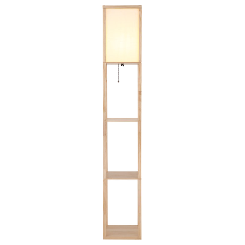 159cm Novelty Floor Lamp, White, Brown