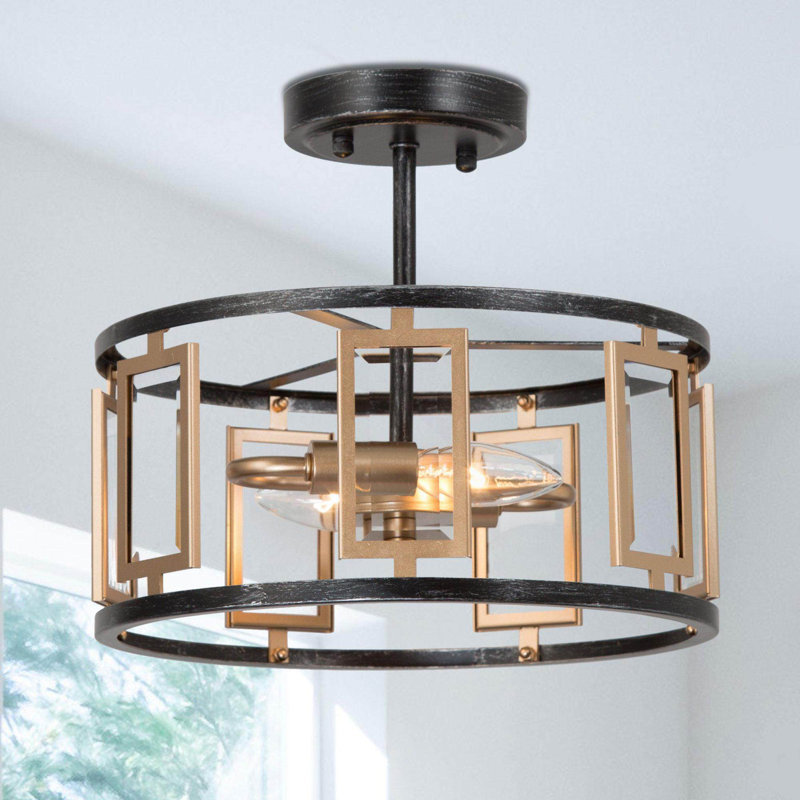 Issai 2-Light 12" Semi Flush Mount