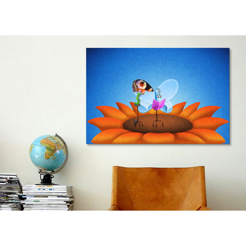 Art sur toile Leonia, H 18 po x l 26 po x P 1,5 po, Aucun mat, Toile tendue