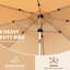 Parasol de jardin 10 pi - Fonctionnalité de la table d'extérieur beige
