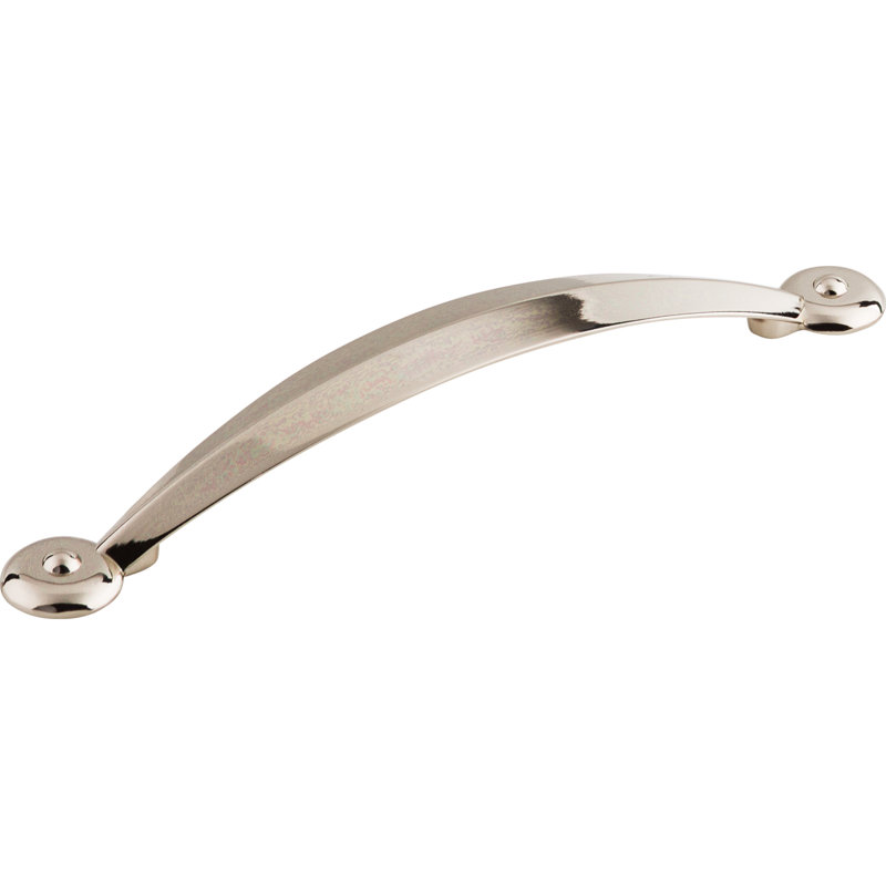 Angle Bar pull, Polished Nickel, 5 1/16" Center to Center
