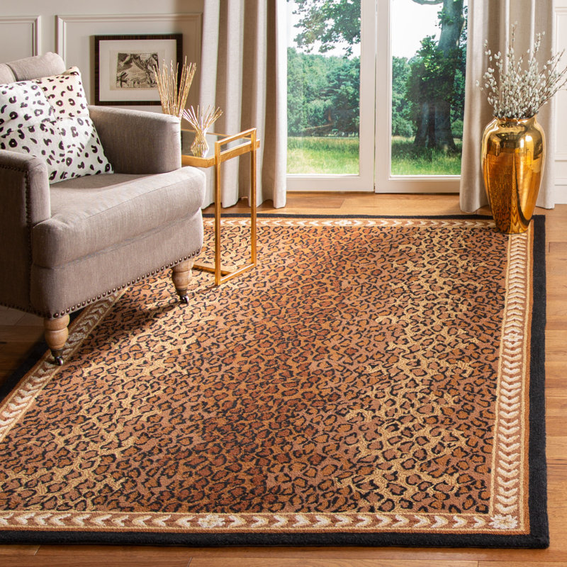 Tapis en laine crocheté à la main Altman, Rectangle 9 pi x 12 pi