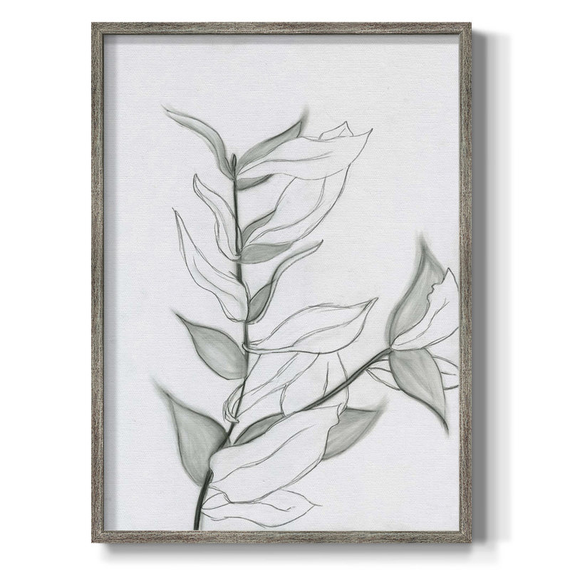 «Misty Blue I», reproduction encadrée, Toile encadrée argent patiné, Pas de tapis
