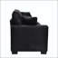 Canapé 69 po 2 places avec tissu en aluminium, coussins décoratifs et pieds en plastique-132516656