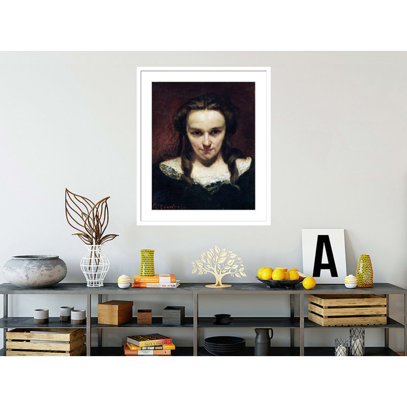 «The Clairvoyant or The Sleepwalker» par Gustave Courbet, impression giclée encadrée, H 39,7 po x l 33,5 po