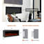 Symple Stuff Black Electric Fireplace with 5000 BTU-2006192537