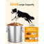 Contenant de nourriture pour animaux 25LBS en acier inoxydable pour nourriture pour chiens, chats et oiseaux
