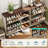 63"W Modern Entryway Shoe Storage Cabinet With Adjustable Shelves And Metal Legs Farmhouse Shoe Rack-119402754