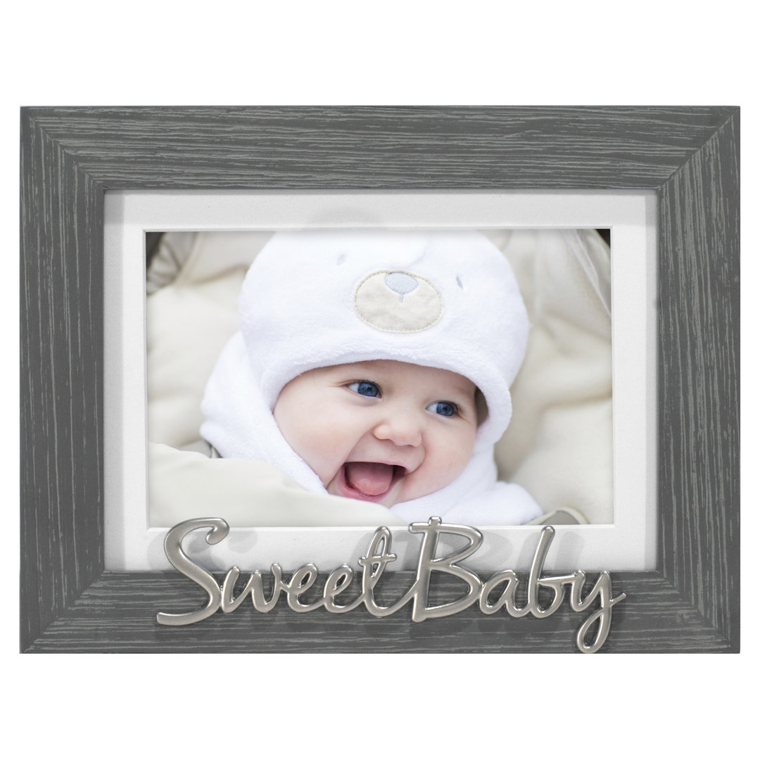 Gray Wood Embossed Picture Frame Winston Porter