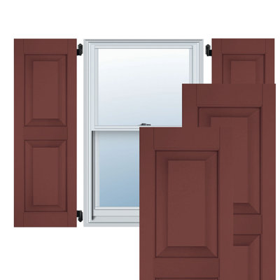 Sapele Mahogany Raised Panel Shutters (Per Pair)