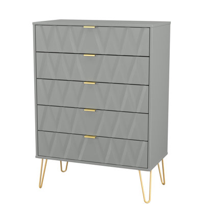 Aleza 77cm W 5 - Drawer Chest of Drawers