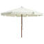 Milania 330 cm W X 330 cm D Hexagonal Market Parasol with Pulley Lift