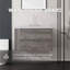 Meuble-lavabo flottant 36 po avec lavabo 36 po, tiroir à fermeture en douceur, comptoir et dosseret en marbre de culture blanc de 2 po Carrara, contreplaqué, gris-1273865866-1273865878