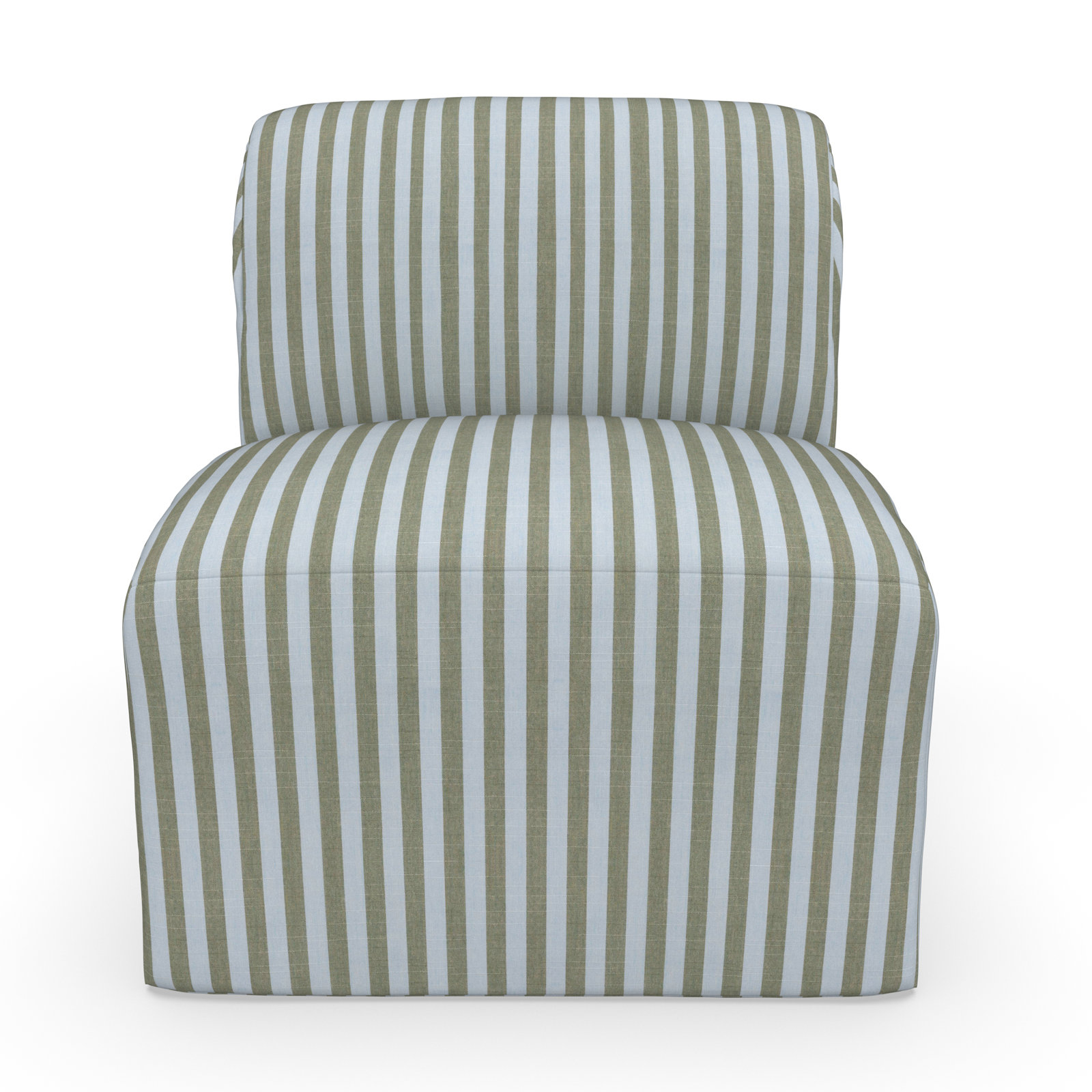 Praia Sunbrella® Patio Chair, Sail Away Aloe Striped Sunbrella®