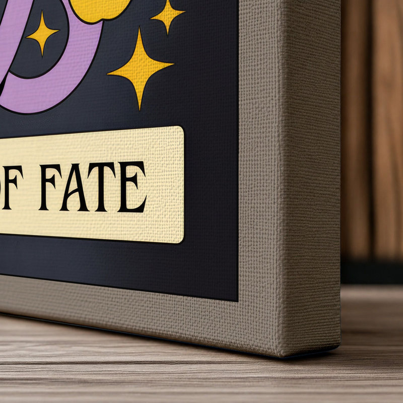 Twist of Fate Mystical - Wrapped Canvas, 36x24 - 91.4 x 61.0 cm, Taupe Border