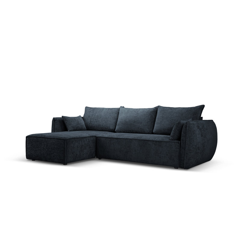 Blessington 4 Seater Sofa Bed, Blue, Left Hand Facing