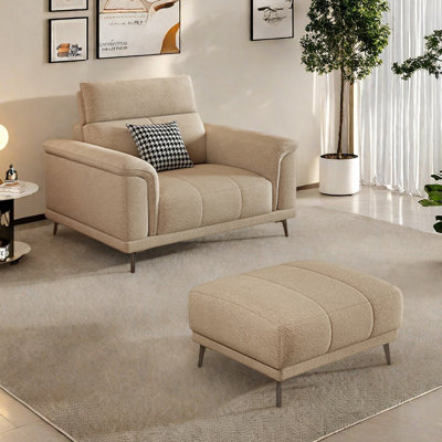 Modern and simple straight-row sofa