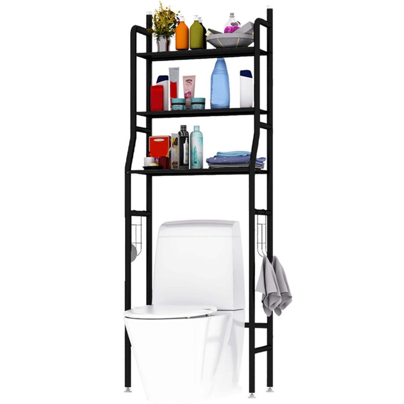 Aaleeyah Metal Over The Toilet Storage, Black