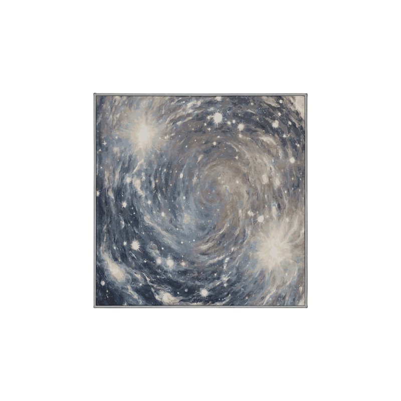 Tapis gris soyeux et moelleux, Carré 8 pi