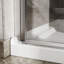 Combinaison de porte de douche pivotante 34 po x 72 po avec base en acrylique blanche Goodyo-114015965