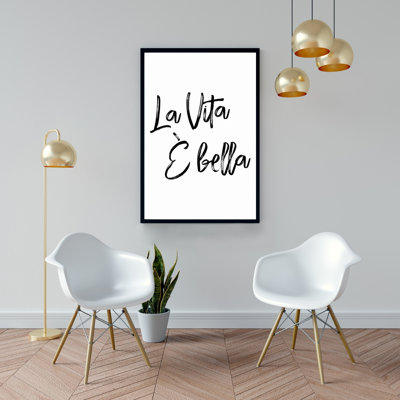 "La Vita È Bella" sur toile