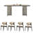 Modern minimalist creative dining table-1686117631