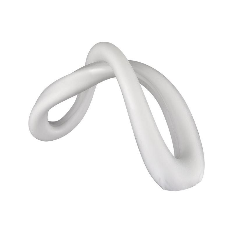 Objet de décoration torsadé - blanc, Blanc