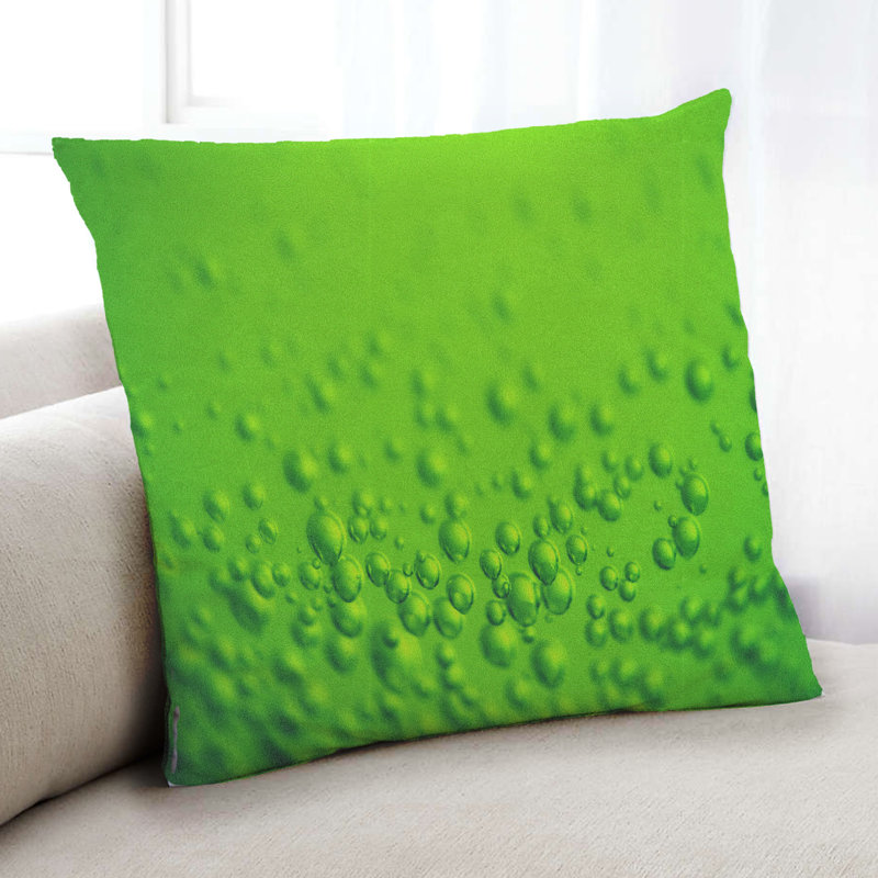 Coussin décoratif Color Focus Green 106, Microsuède
