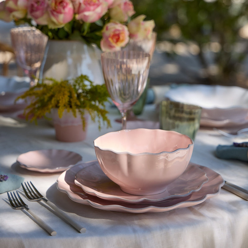 Rosa Handmade Stoneware Salad/Dessert Plate