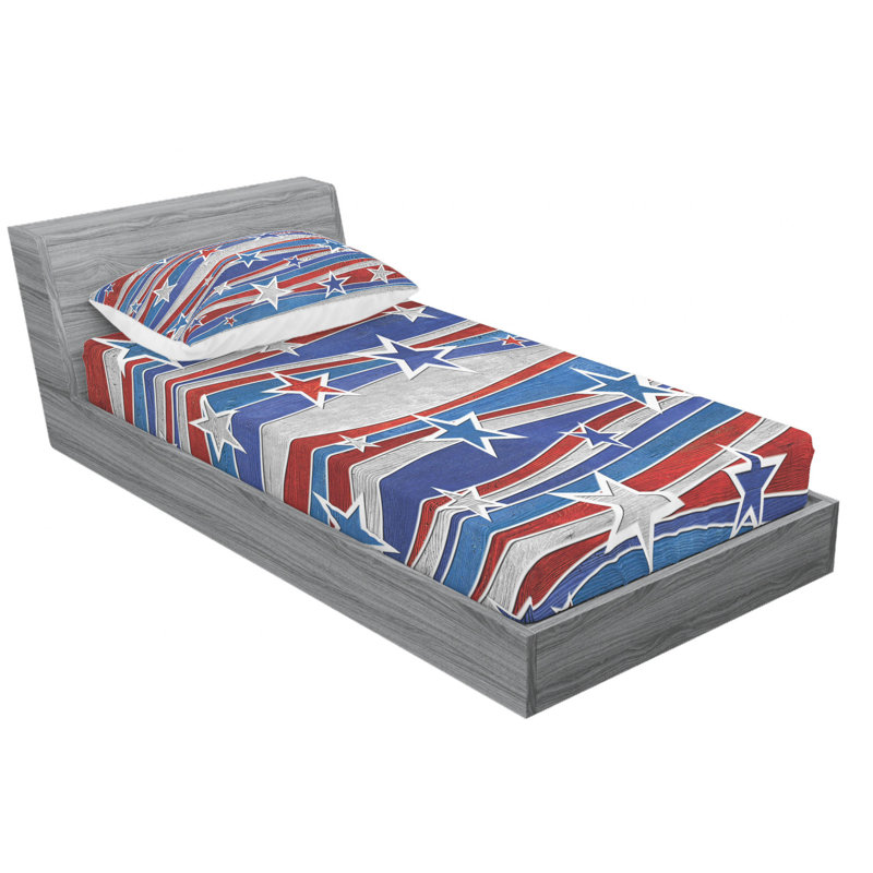Microfiber Sheet Set, Twin Sheet Set with Fitted Sheet