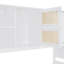Lit de jour polyvalent en bois avec lit gigogne simple et tablette intégrée-425502670-425502657