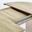 Table de salle à manger extensible 59 x 43 pouces Farmhouse Style