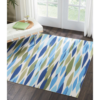Arlinna Square Abstract Indoor / Outdoor Area Rug